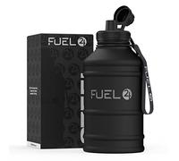 Fuel24 Carafe en acier inoxydable - Bouteille d'eau de 1,3 ou 2,2 litres - Extra solide, sans BPA, anti-fuite - Grande bouteille de sport de 1,3 L, 2,2 L, bouteille en métal - Couleurs au choix