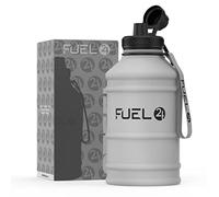 Fuel24 Carafe en acier inoxydable - Gourde de 1,3 ou 2,2 L - extra forte, sans BPA, étanche - grande bouteille de sport pour le gym, 2,2 L, bouteille en métal - options de couleur