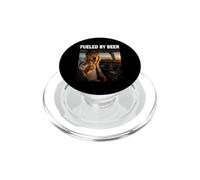 Fueled by Beer Golden Retriever Pilote PopSockets PopGrip pour MagSafe