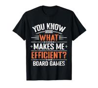 Fueled by Board Games and Productivity Humour Citation T-Shirt
