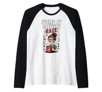 Fueled by Caffeine Rage Coffee Lover Fatigué Maman Sarcasme Manche Raglan