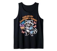 Fueled By Caffeine Rage Raccoon Boire du café Débardeur