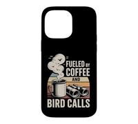 Fueled by Coffee and Bird Calls Observation Oiseaux Coque pour iPhone 14 Pro Max