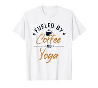 Fueled by Coffee and Yoga Kundalini Ashtanga Professeur de Yoga T-Shirt