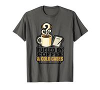 Fueled by Coffee & Cold Lover Case True Crime Halloween T-Shirt