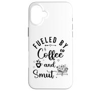 Fueled by Coffee Smut Reader Dark Romance Smutty Book Smutt Coque pour iPhone 16 Plus