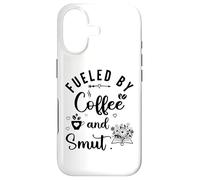 Fueled by Coffee Smut Reader Dark Romance Smutty Book Smutt Coque pour iPhone 17