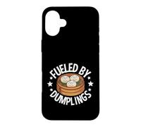 Fueled by Dumplings - Joli Design pour Amateur de Nourriture Coque pour iPhone 16 Plus
