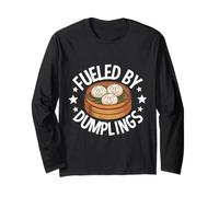 Fueled by Dumplings - Joli Design pour Amateur de Nourriture Manche Longue
