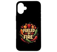 Fueled by Fire Hot Chili Pepper Spicy Food Lover Coque pour iPhone 16 Plus