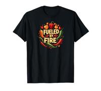 Fueled by Fire Hot Chili Pepper Spicy Food Lover T-Shirt