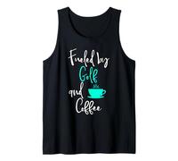Fueled by Golf and Coffee Cute Golf Retirement Plan Débardeur
