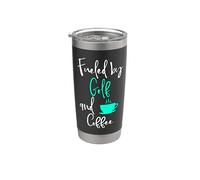 Fueled by Golf and Coffee Cute Golf Retirement Plan Gobelet isotherme en acier inoxydable double paroi