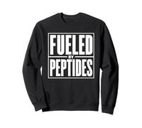 Fueled by Peptides Stack Fitness Biohacker Science Vieillissement Gym Sweatshirt
