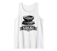 Fueled by Sakau Pohnpei Micronésie Citation drôle de Culture kava Débardeur