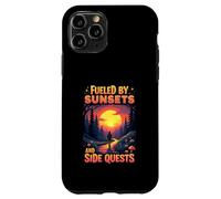 Fueled by Sunsets and Side Quests Nature Gamer Coque pour iPhone 11 Pro