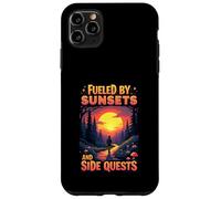Fueled by Sunsets and Side Quests Nature Gamer Coque pour iPhone 11 Pro Max