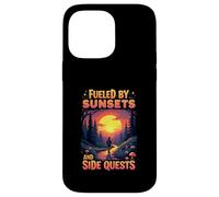 Fueled by Sunsets and Side Quests Nature Gamer Coque pour iPhone 14 Pro Max
