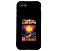 Fueled by Sunsets and Side Quests Nature Gamer Coque pour iPhone SE (2020) / 7 / 8
