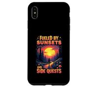 Fueled by Sunsets and Side Quests Nature Gamer Coque pour iPhone XS Max