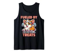 Fueled By Treats Adorable Kawaii Corgi Jogging Chien Promeneur Débardeur