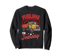 Fueling The Journey Funny Pun Truck Driver Camion à benne basculante Sweatshirt