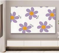 FUELIX 32-85 Pouces Couverture TV Anti-Poussière Couverture De Protection De L'écran De Télévision, Chambre À Coucher Intérieure Décoration du Salon Couverture De Poussière C10,69-75in