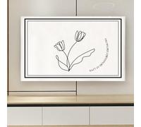 FUELIX 32-85 Pouces Couverture TV Anti-Poussière Couverture De Protection De L'écran De Télévision, Chambre À Coucher Intérieure Décoration du Salon Couverture De Poussière C5,76-85in