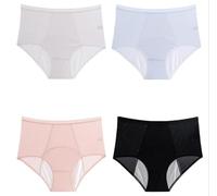 FUELIX 4 Pièces Culotte Menstruelle Flux Tres Abondant, Culotte Incontinence Femme Lavable, Fuite Urinaire Femme, Culotte Menstruelle, Slips Respirantes Flexibilité Confortable C,5XL