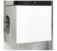 FUELIX Cache-Tuyau Mural Dissimule Les Vannes De Chaudière Et Les Tuyaux De Gaz, Panneau Perforé, Couvercle De Tuyau De Chauffe-Eau À Gaz pour Le Garage, La Cuisine, La Salle De Bain L35*H40*W17cm
