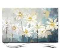 FUELIX Housse De Protection Murale Légère Et Douce pour TV, Housse Anti-Poussière pour TV LCD LED D'intérieur, Housse Universelle De 32-80 Pouces pour TV D'intérieur, Housses Décoratives A19,32inch