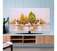 FUELIX Housse De Protection Universelle pour TV 32-80Pouces, Protecteur D'écran TV, Housses De Télévision D'intérieur, Housse Anti-Poussière pour TV LCD LED Plasma Suspendue L,75in