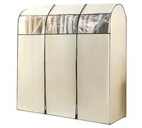 FUELIX Housse Vetements À Suspendre, Housse Portant, Housse Penderie en Non Tissé, avec Fermeture Éclair Et Fenêtre Transparente pour Résistant À L'humidité De La Poussière A,120 * 50 * 180