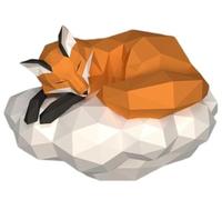 FUELIX Matériau De Moule en Papier 3D, Décoration Artisanale en Papier Animal, Origami Géométrique, Décoration D'intérieur, Trophée De Papier, Applicable Aux Amateurs De Manuels