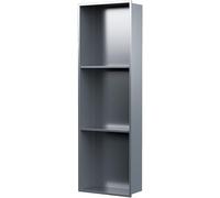 FUELIX Niche Salle De Bain A Encastrer Niche De Douche en Acier Inoxydable, Étagère De Salle De Bain Encastrée Aucun Carrelage Nécessaire, Douche en Niche Murale pour Salon B,900 * 280 * 125mm