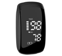 FUELIX Oxymétre De Doigt Professionnel, Saturometre Oxymetre, Mesure Précise De La Saturation en Oxygène dans Le Sang, Moniteur De Fréquence Cardiaque, Rechargeable, Écran LED D