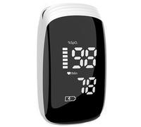 FUELIX Oxymétre De Doigt Professionnel, Saturometre Oxymetre, Mesure Précise De La Saturation en Oxygène dans Le Sang, Moniteur De Fréquence Cardiaque, Rechargeable, Écran LED C