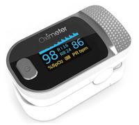 FUELIX Oxymetre De Doigt, Saturometre Oxymètre De Pouls Oxygene Appareil pour Mesure De La Sang Saturation pour Adultes, Enfant Moniteur de Fréquence Cardiaque, Écran LED, Mesure SpO2 et PR B