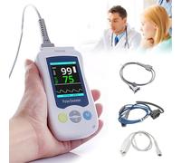 FUELIX Oxymètre de Pouls Portable Saturometre Oxymetre, Portable Moniteur De Saturation D'oxygène Surveillant La Fréquence Cardiaque Et La Spo2 Précision De Mesure, Écran LED Adults