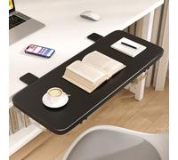 FUELIX Plateau D'extension De Bureau Ergonomique, Support Clavier Ordinateur Pliable Support De Table Étagère D'accoudoir, Convient pour La Maison Et Le Bureau, Pince sans Perforation B,70 * 20cm