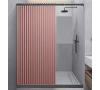 FUELIX Rideau De Douche Magnétique Pliable Imperméable, Rideau De Porte De Placard Pliant, Rideau De Douche Plissé en Accordéon, pour Placard, Chambre, Cloison De Salle De Bain D,W150*H200cm