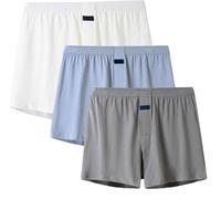 FUELIX sous-Vêtements pour Boxeurs Hommes Boxer Coton Respirant sous-Vêtements Coton Boxer Shorts Maison Pyjama Shorts Décontracté És Pyjama Rafraîchissant pour Homme G,XXL