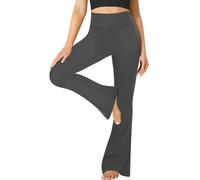FuelMeFoot Pantalon de Yoga Évasé pour Femme - Taille Haute, Opaque, Bootcut - Jogging et Jazz avec Contrôle du Ventre - Fitness