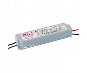Fuente alimentation glp tension de courant continu étanche à led 12v, 3a, 36w (gpv-35-12)