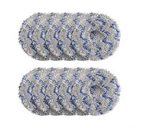 für eureka J15 Pro Ultra Lot de 4 chiffons en microfibre pour Eureka (10 pièces - Bleu + gris)
