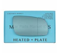 Für Vw Golf Mk4 96¿04 Rechts Asphärische Elektrische Blaue Außenspiegelglas + Platte