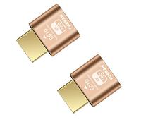FUERAN Lot de 2 émulateurs HDMI factices d'affichage fantôme DDC EDID 4K @ 60 Hz