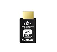 FUERAN Prise factice HDMI 2.1 4K 120 Hz, émulateur d'affichage virtuel, 3840 x 2160 @ 120 Hz, 1440 @ 120 Hz, 1080p @ 120 Hz, adaptateur d'affichage fantôme sans tête, prise factice DisplayPort pour