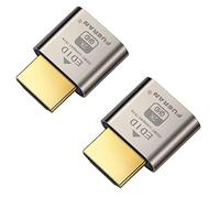 FUERAN Prise factice Headless Ghost Émulateur d'affichage en aluminium premium compatible PC HDMI (Convient sans tête - 1920x1080 Nouvelle 4ème génération @ 60Hz) (2K-2P)