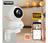 FUERS 4K 8MP WiFi IP caméra pour animaux de compagnie caméra pour chien Tuya sécurité à domicile intelligente caméra de Surveillance sans fil moniteur bébé Mini caméra